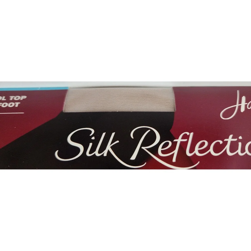 Hanes Silk Reflections Pantyhose Womens Size EF Clay Silky Sheer Control Top NEW